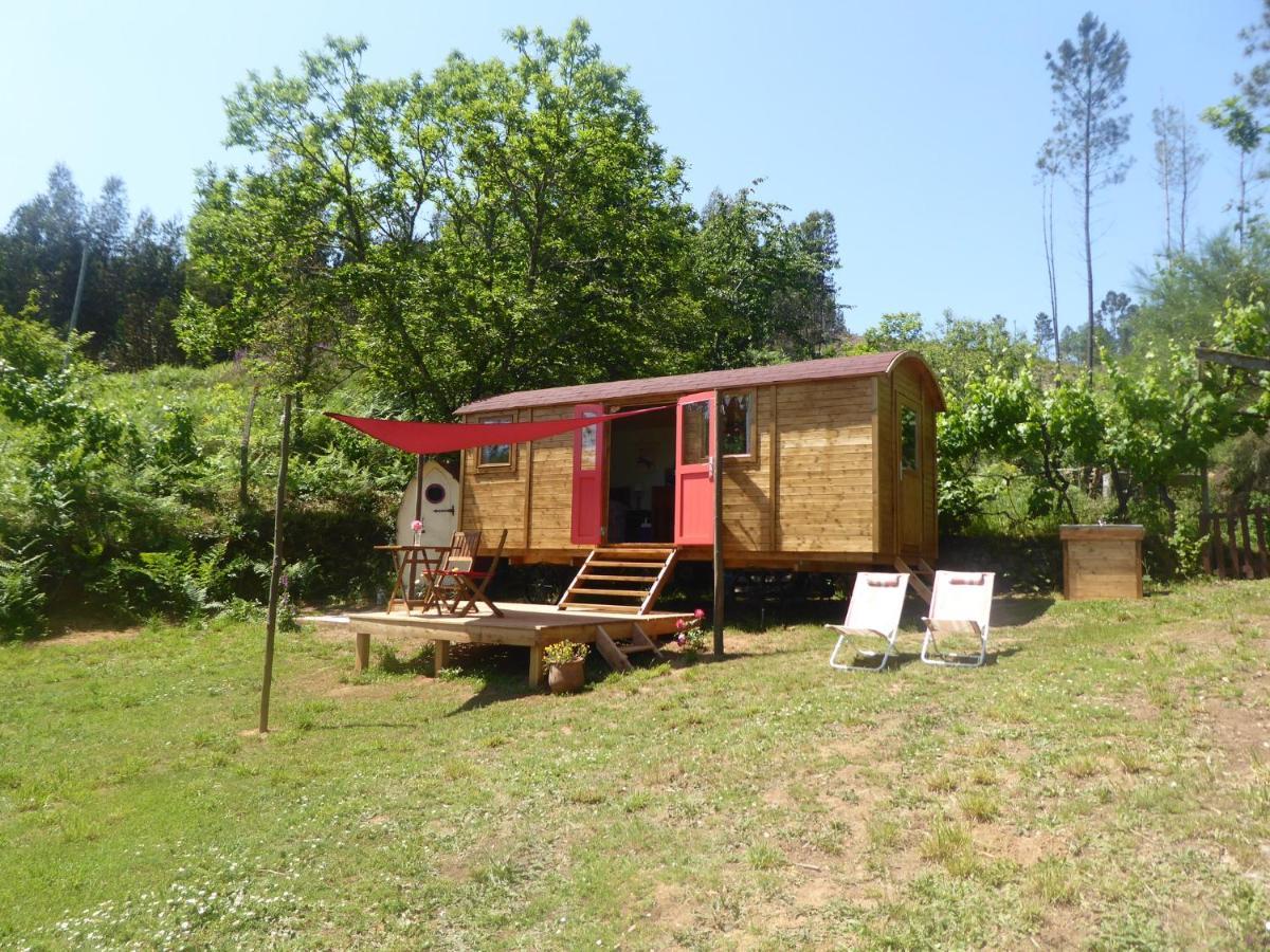 Rosa The Cosy Cabin - Gypsy Wagon - Shepherds Hut, River Views Off-Grid Eco Living 페드로강 그란지 외부 사진